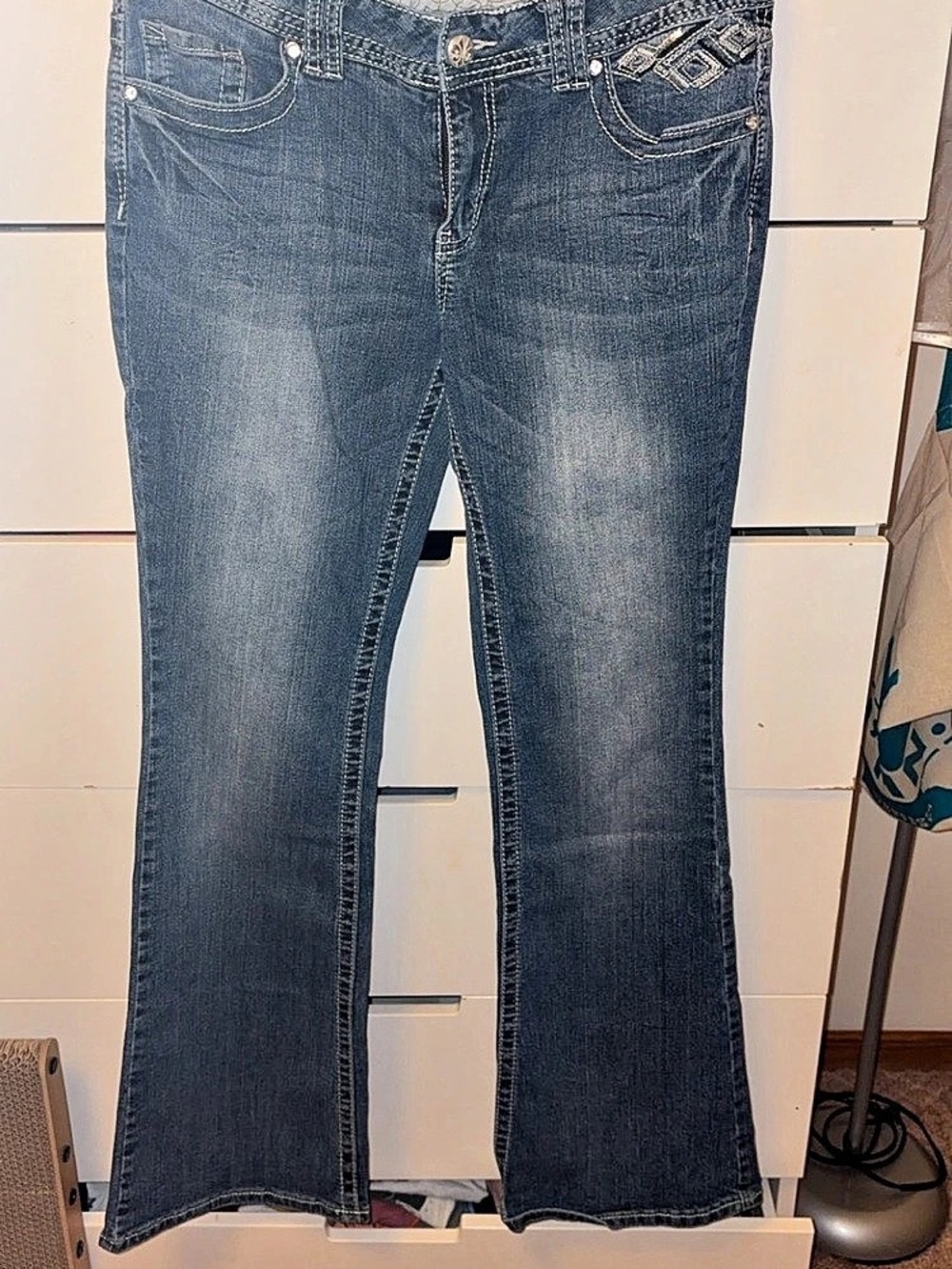Vanity Premium Vanity Collection Boot Cut Jeans Blue Waist 29 (US 8)